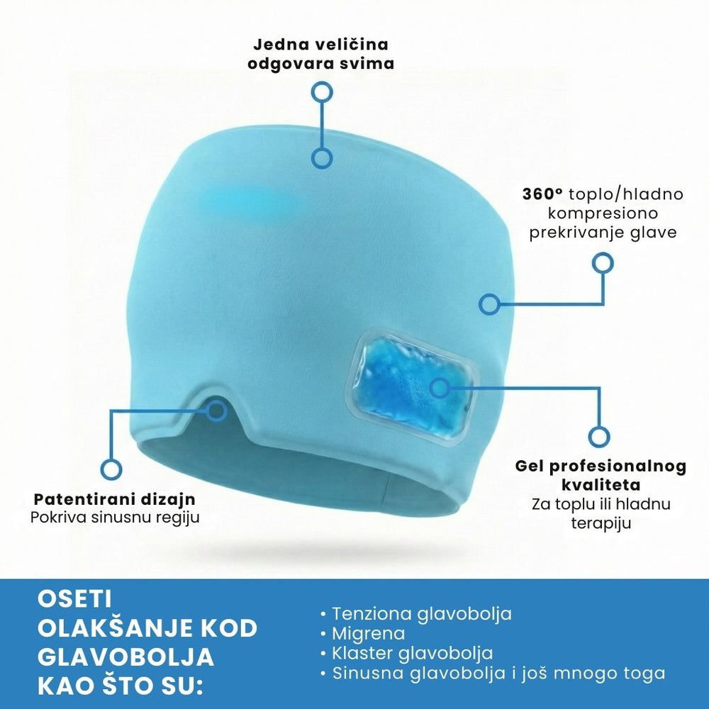 Ortomed IceCompress™ – Kapa za Glavobolju i Migrenu